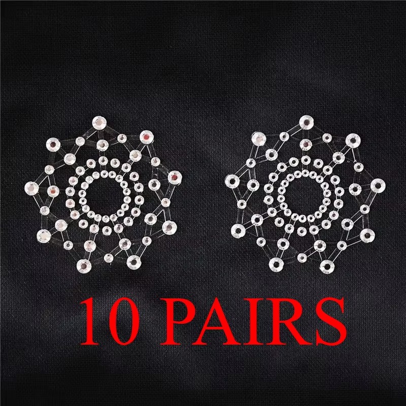 10 Pair Sexy Nipple Transparen - đánh giá và giá Nipple Cover Pasties